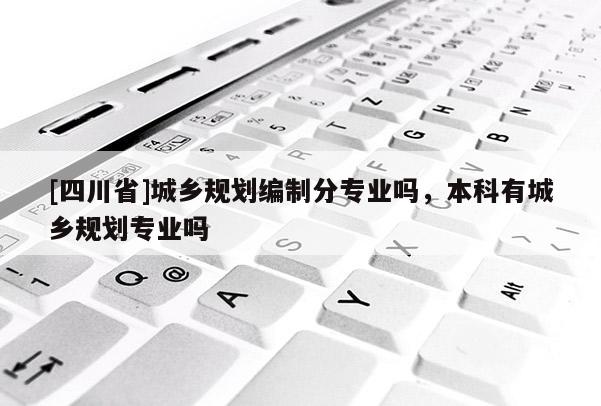 [四川省]城乡规划编制分专业吗，本科有城乡规划专业吗