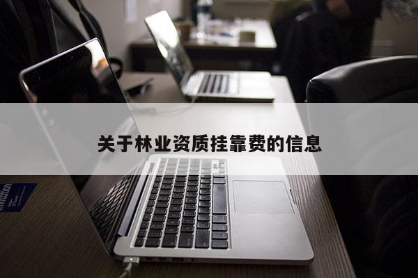 关于林业资质挂靠费的信息