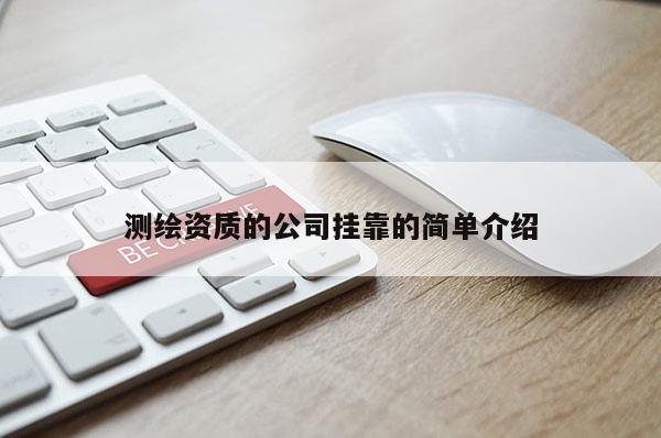 测绘资质的公司挂靠的简单介绍