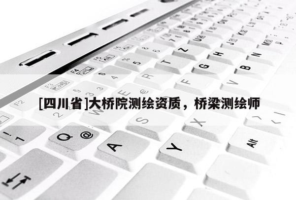 [四川省]大桥院测绘资质，桥梁测绘师
