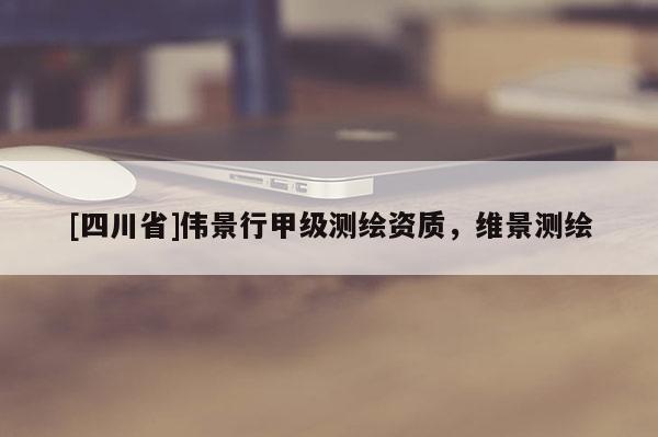 [四川省]伟景行甲级测绘资质，维景测绘