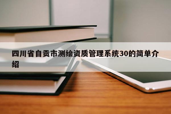 四川省自贡市测绘资质管理系统30的简单介绍
