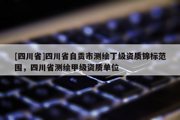 [四川省]四川省自贡市测绘丁级资质锦标范围，四川省测绘甲级资质单位